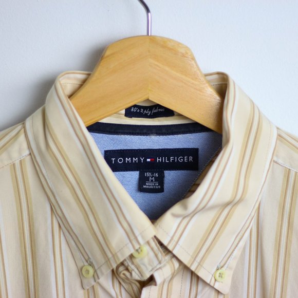 Vintage Tommy Hilfiger Cream Button Up Casual Shirt - Picture 4 of 4